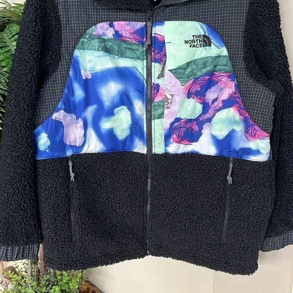 Brand New The North Face Alfie Kungu Denali Full Zip Jacket Black Fleece Graphic